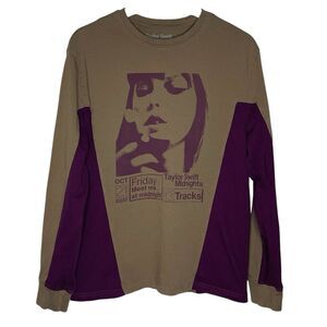 Taylor Swift Shirt Women’s Medium Brown Maroon Midnights Merch 2022